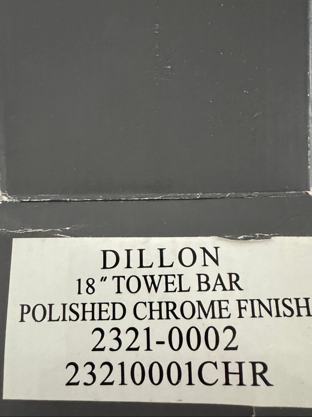 Dillon Polished Chrome 18” Towel Bar - Rare Restoration Hardware - New In Box!